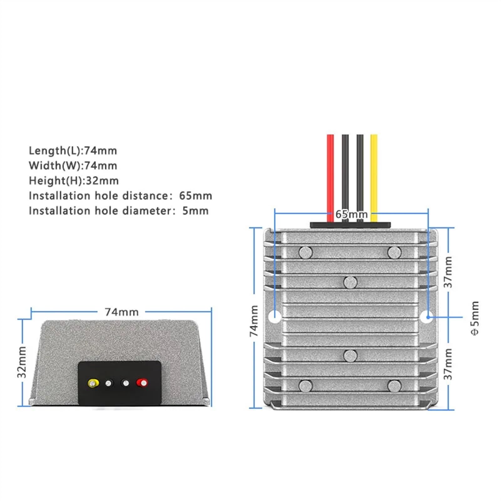 Wzmacniacz mocy 12 V 19 V 10-18 V do 19 V samochodowy regulator mocy laptopa (od 12 V do 19 V 5 A)
