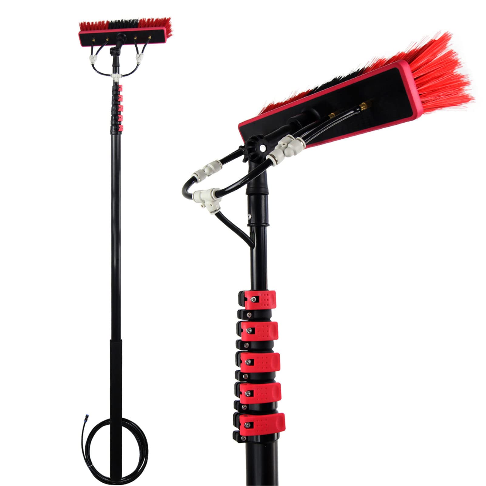 GIZMIT3.6-12m Window Cleaning Water Fed Poles, Conservatory Roof Cleaning Kit, Water/Hose Fed Pole, Solar Panel Cleaning Equipment, Long Pole Window Cleaner for Photovoltaic Panel,36FT/10.8M