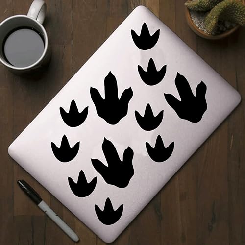 Miniatura 4 de Calcomanías de huellas de dinosaurio, 45 unidades, calcomanías extraíbles para despegar y pegar, calcomanías de pared extraíbles para habitación del