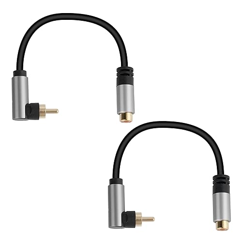 Miniatura 7 de Cable de extensión de audio RCA, cable RCA macho a hembra, cable de audio coaxial digital para cine en casa, HDTV, DVD, amplificadores, subwoofer,