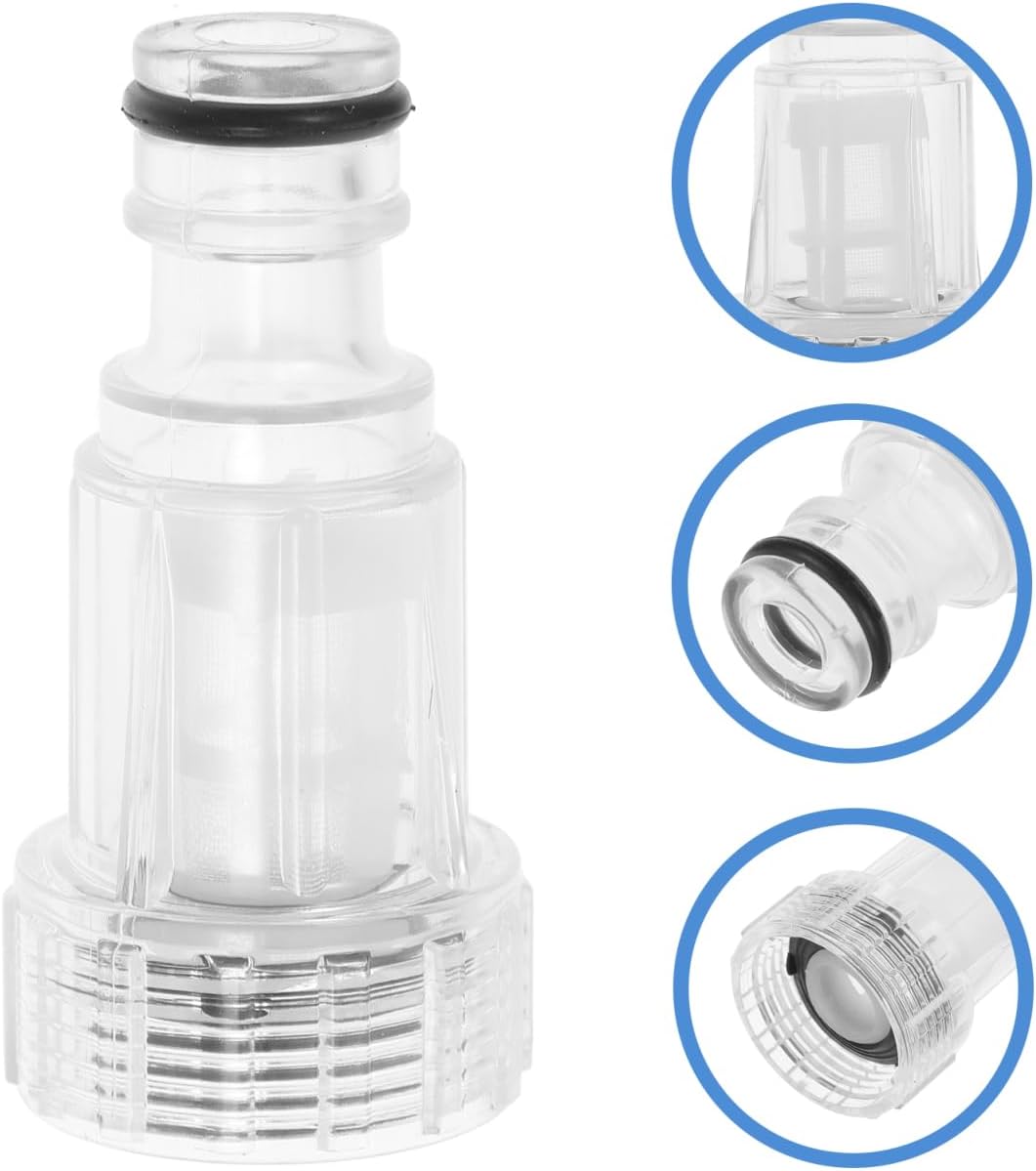 MAGICLULU 4pcs Washer Water Filter Car Wash Filter Pressure Washer Parts Quick Connect Nozzle Adapter for Car Wash Machine