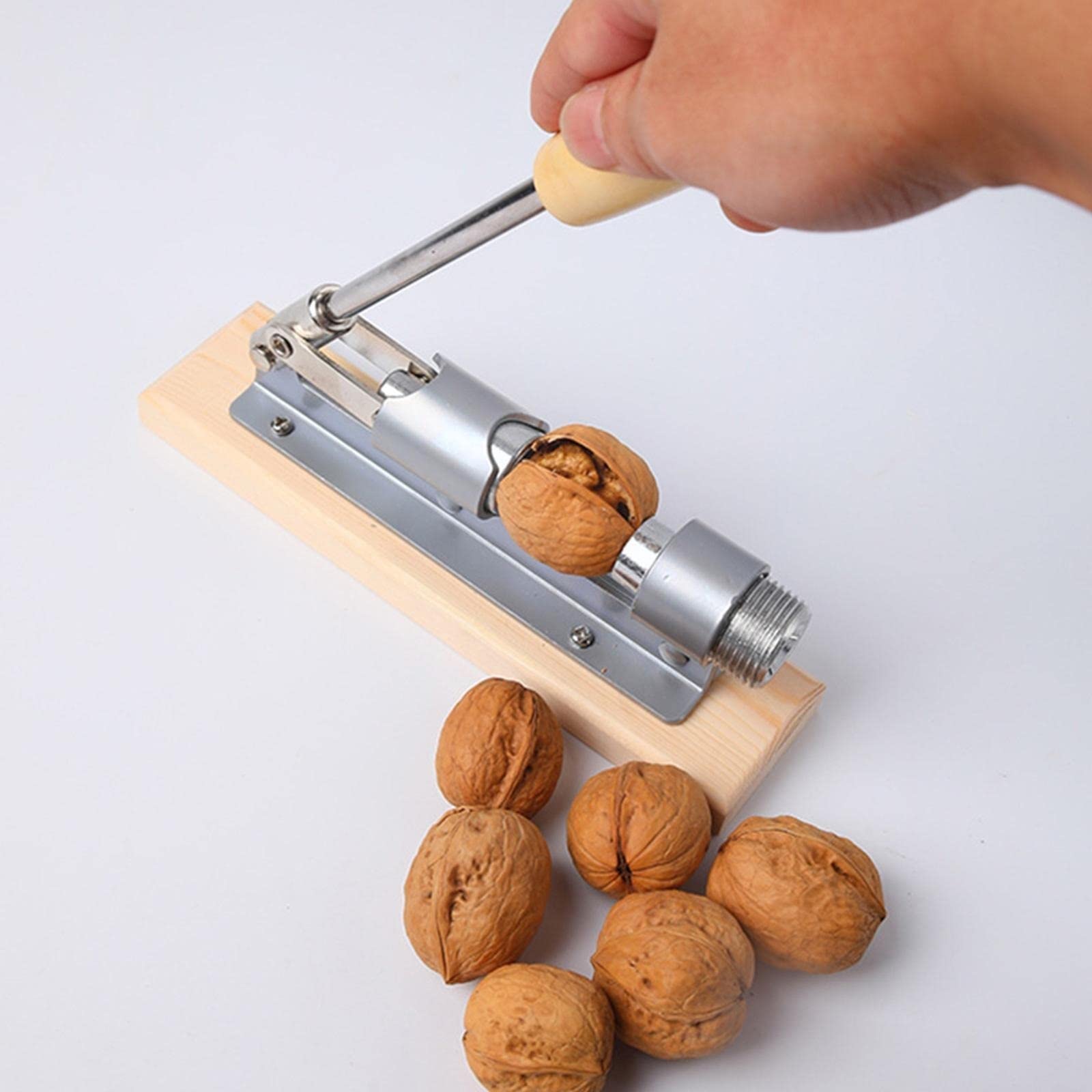 JINGYAN Nussknacker Nutcrackers for Nuts Manual Stainless Steel Nut Cracker Mechanical Sheller Walnut Nutcracker Fast Opener Kitchen Tools