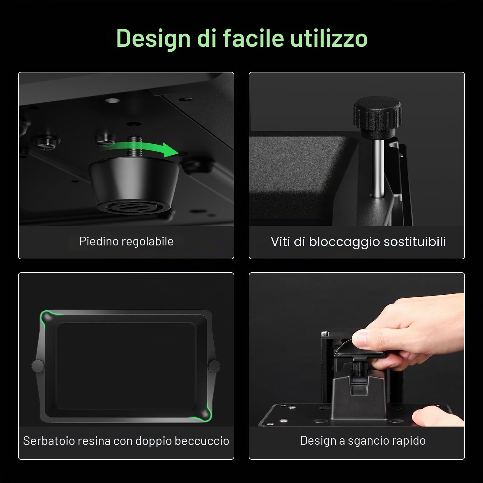ELEGOO Mars 5 Stampante 3D Resina, LCD Mono da 6,6" 4K, Protezione dal Surriscaldamento, Sensore Meccanico Intelligente, Livellamento Automatico, Dimensioni di Stampa 5.91 x 5.65 x 3.53 Pollici