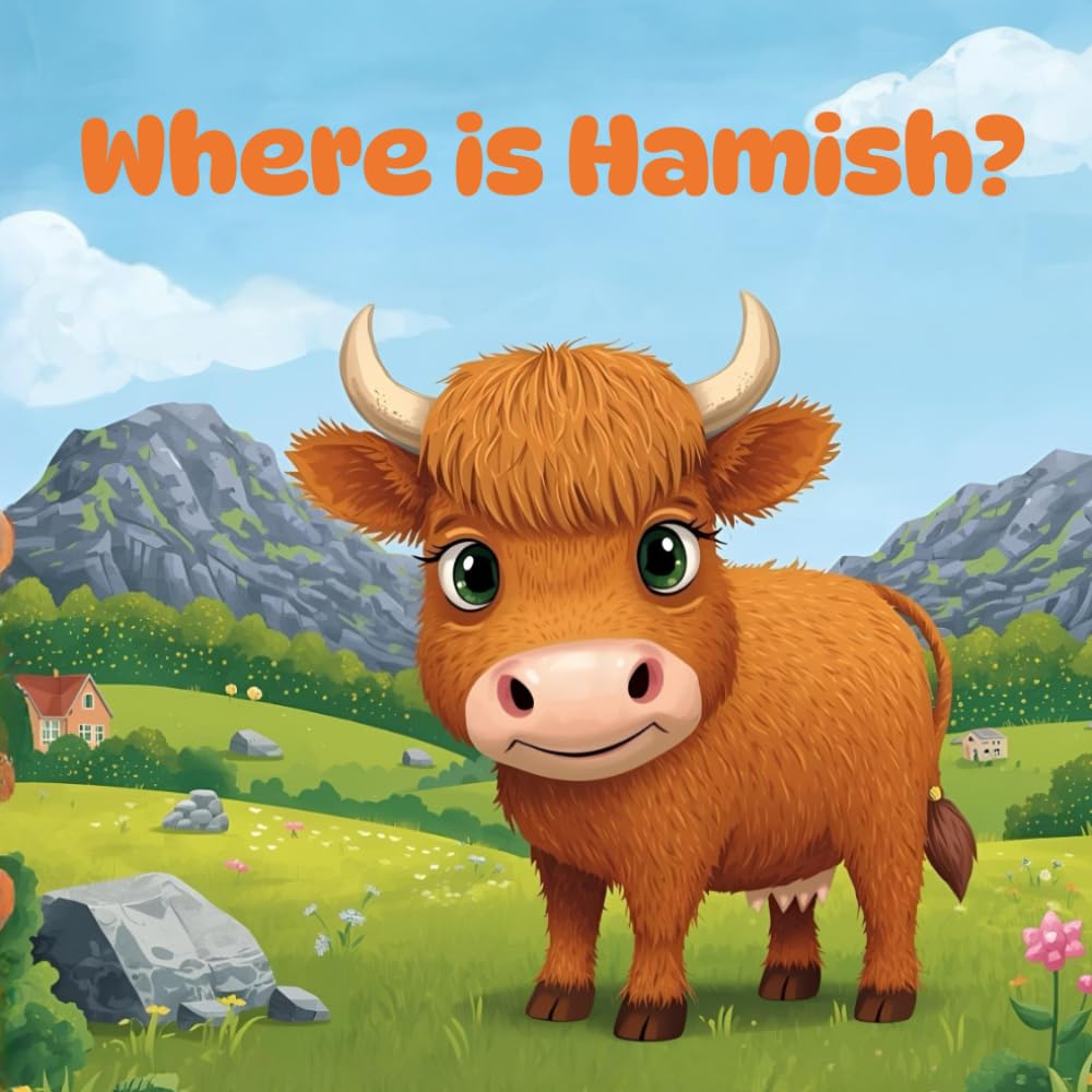 Where is Hamish?: A Fun and Interactive Hide-and-Seek Book with a Cute Highland Cow in Full Premium Color (Hamish The Highland Cow)