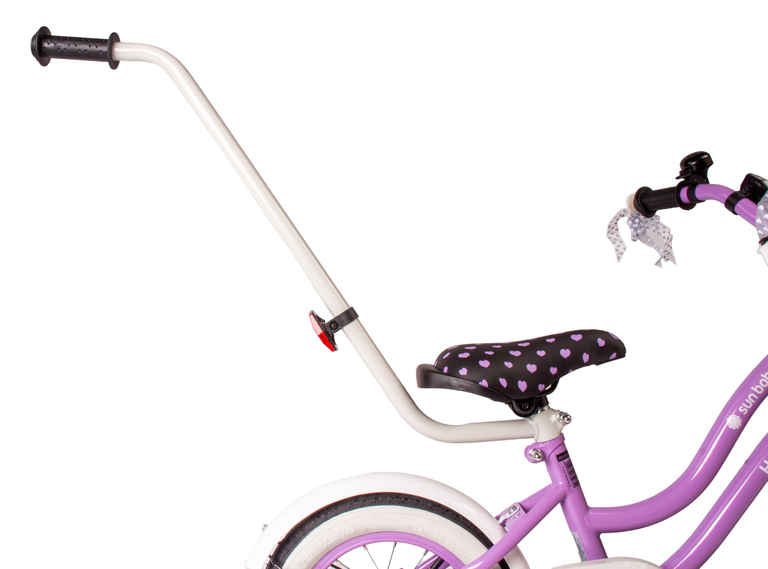 sun baby Bicicleta para niñas Heart Bike, tamaño de Rueda 12 14 16 Pulgadas, con Barra de Empuje Desmontable, Bicicleta Infantil para niñas de 2 a 6 años — view 8