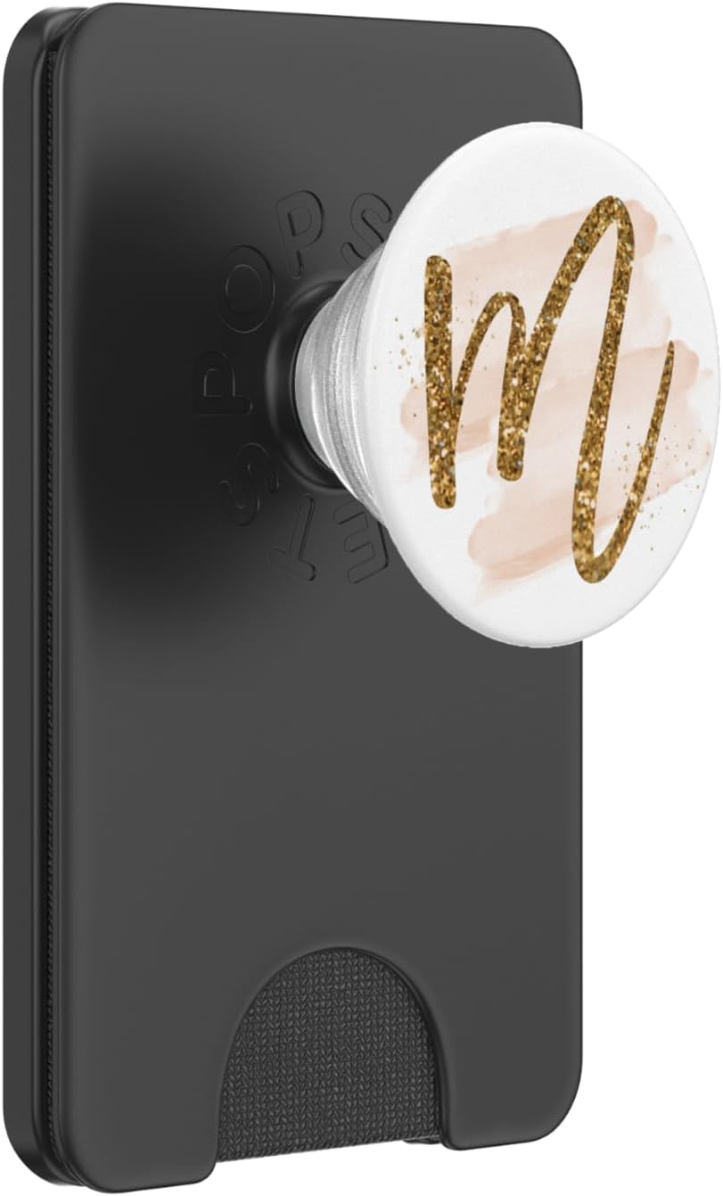 Initial Letter M Personalized Script Monogram Gift Girl Teen PopSockets PopGrip for MagSafe