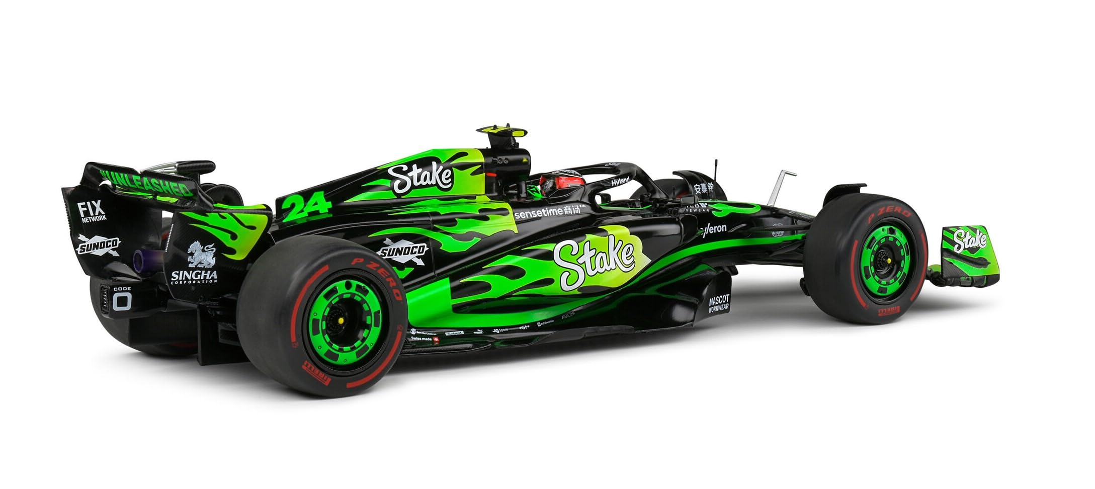 OPO 10 - Miniature Car compatible with KICK SAUBER F1 TEAM C44 BLACK V. BOTTAS LAS VEGAS 2024-1:18 Solido - 1814104 - Image 4