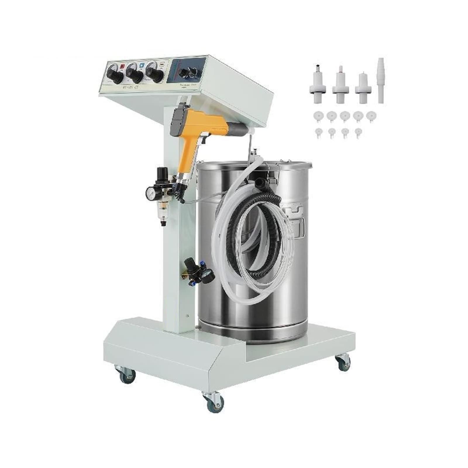 LZFuiop Lectrostatic Powder Coating Machine 45L Spray System With Spray G-u-n 550g Capacity