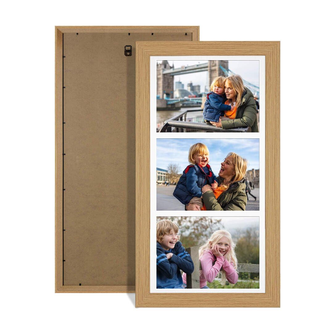 Procut Global 16x8" Modern Light Oak Photo Frame For Multiple Pictures โ image 1