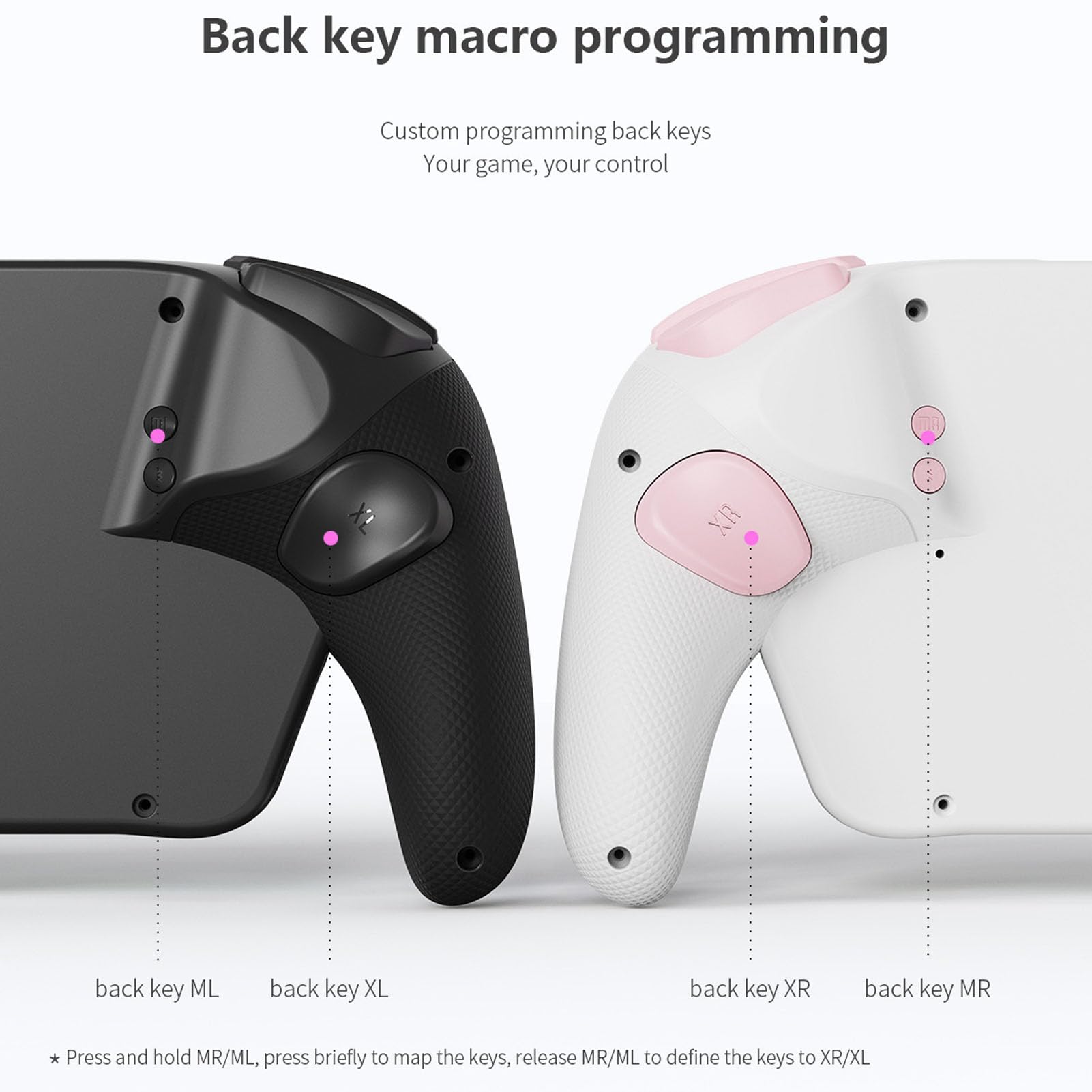 POENVFPO Jednoczęściowy, Regulowany Kontroler Wibracyjny Typu Joypad ze światłami RGB do Gier Sześcioosiowych (BLACK)