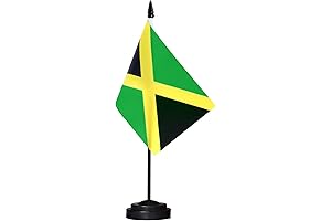 Jamaican Flag Pride: Miniature Desk Flag That Celebrates Jamaican Heritage