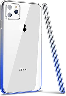 iPhone 11 Pro Case Cover, Ansiwee Thin Slim Soft Colorful Color Gradient and Clear Hard Back Shock Drop Proof Impact Resist Extreme Durable Case for Apple iPhone 11 Pro (Clear Blue) - coolthings.us