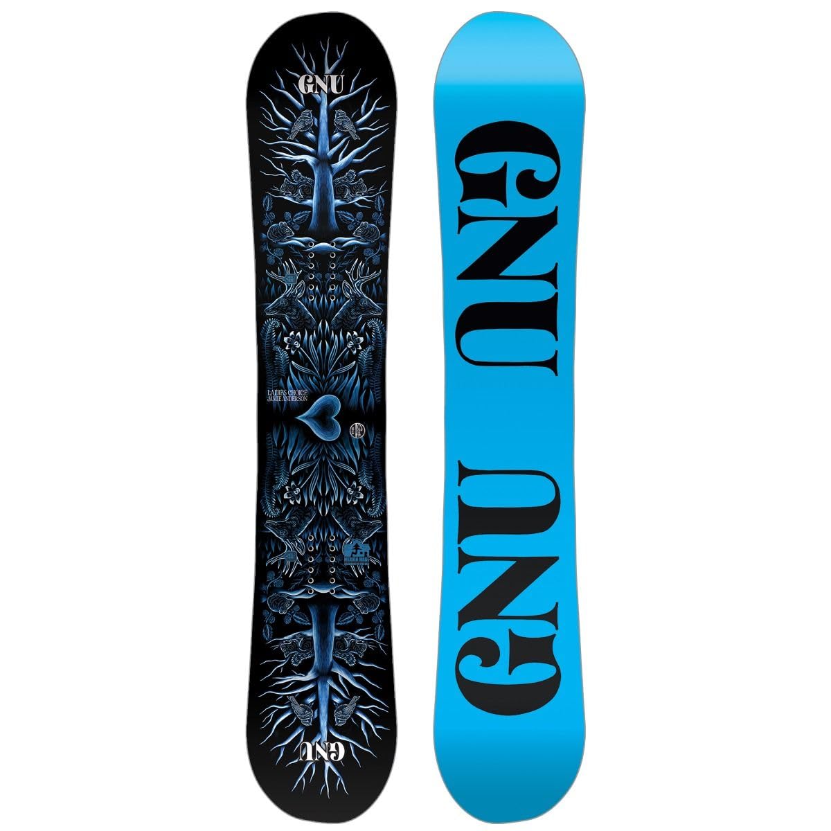 GNU Ladies Choice Womens Snowboard, 153.5 : Amazon.co.uk: Sports