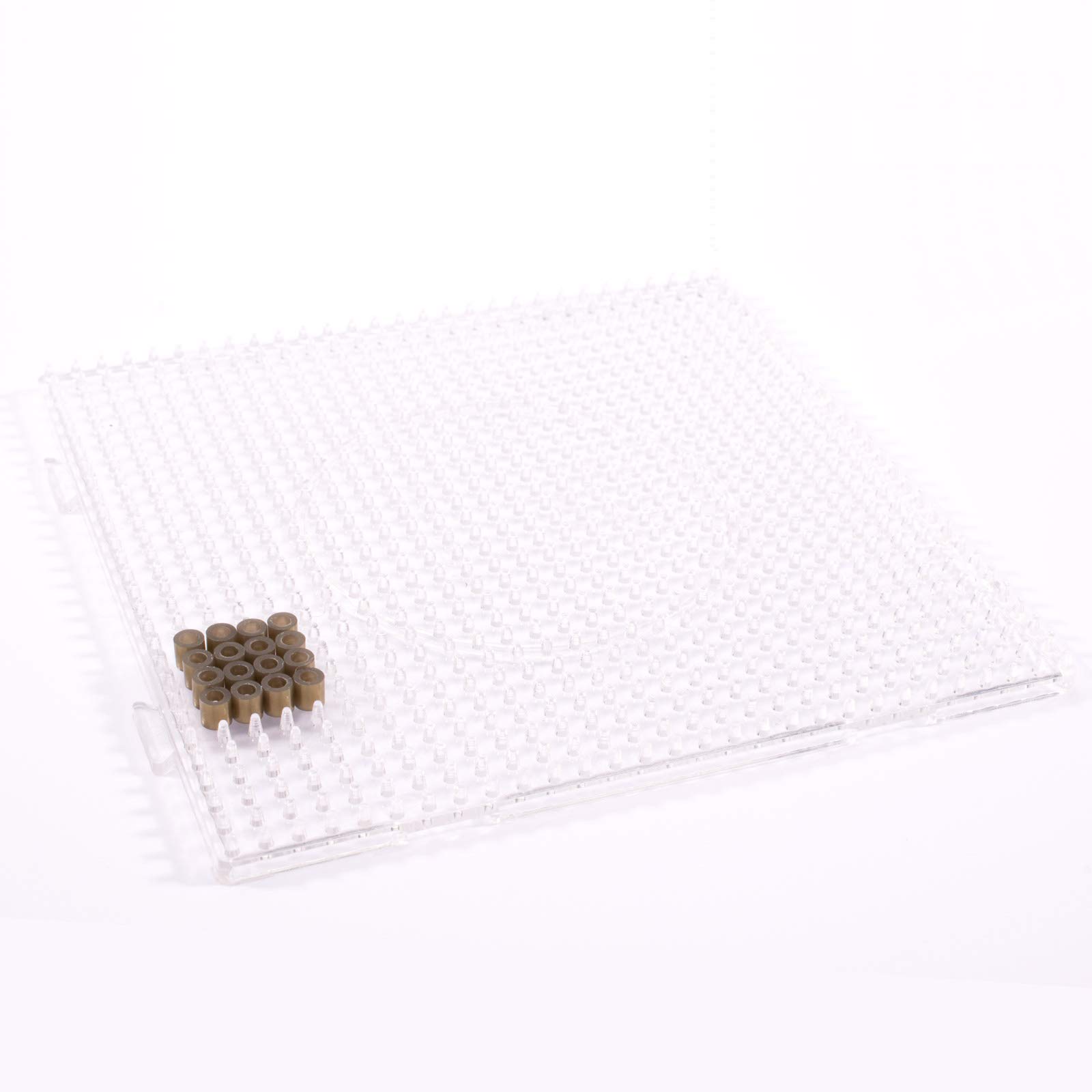 Vaessen Creative Pannelli per Incastro Perline, Set di 10, Quadrato, 14,5 x 14,5 cm, Perfetto per i Lavori di Fai-da-te con Bambini, per Creare Gioielli, Decorazioni Fatte in Casa e per Altre Idee