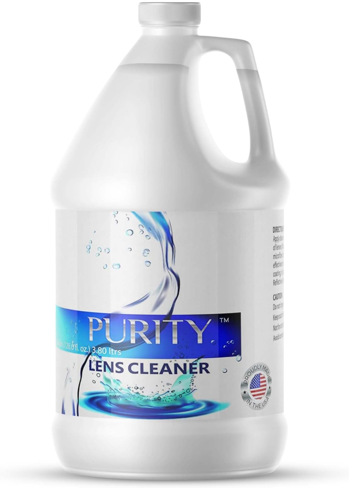 Purity Eye Glasses Lens Cleaner - Refill Eyeglass Lens Cleaning Bottle - Safe for All Lenses (AR Coated Included), Eyeglasses and Screens - Made in USA - Clear, 1gal