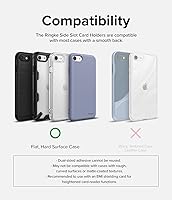 Vista 8 de Ringke Tarjetero con ranura lateral para teléfono, tarjetero para mujeres, hombres, tarjetas de crédito de identificación, compatible con iPhone