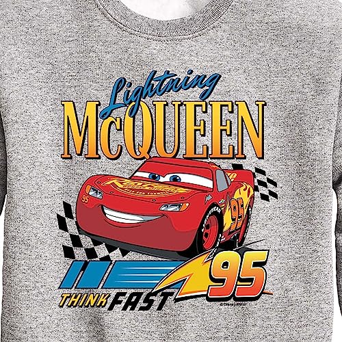 Disney Cars - Lightning McQueen Think Fast - Toddler and Youth Crewneck Fleece Sweatshirt3