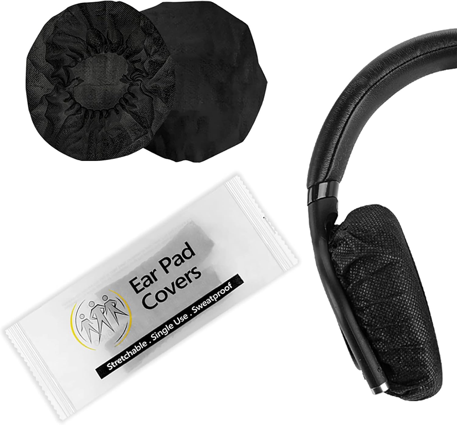 Geekria 100 Pairs Individually Wrapped Disposable Earphone Covers