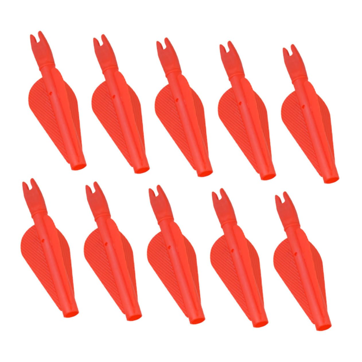 Mikikit 3sets Archery Training Set Plastic Arrow Nocks 10 Arrow Tails for Youth Archers 10pcs*3