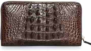 新品未使用 quattro gatti crocodile wallet Ai dyed crocodile] Long wallet (no coin purse)【Build-to