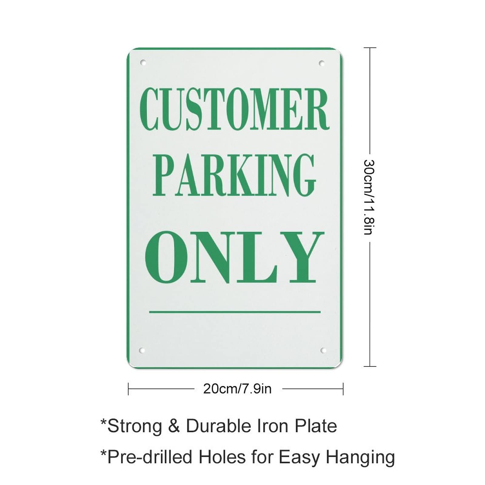 Amazon.co.jp: Customer Parking Only Sign 20.3 cmx30.5 cm