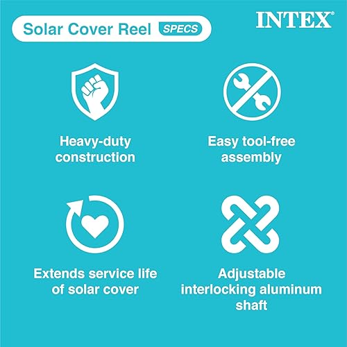 Miniatura 5 de Intex Base de aluminio solar cubierta de la piscina carrete