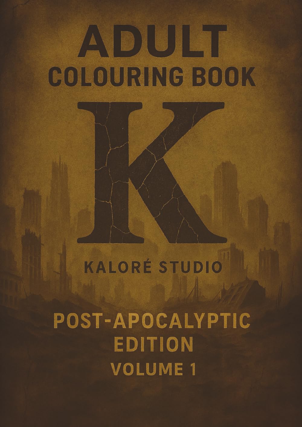20 Page Adult Colouring Book Post-apocalypse Edition: Volume 1