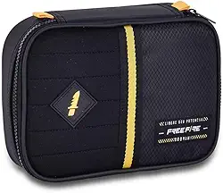 Estojo Box Estojo Escolar Grande Preto Jogos Meninos Infantil