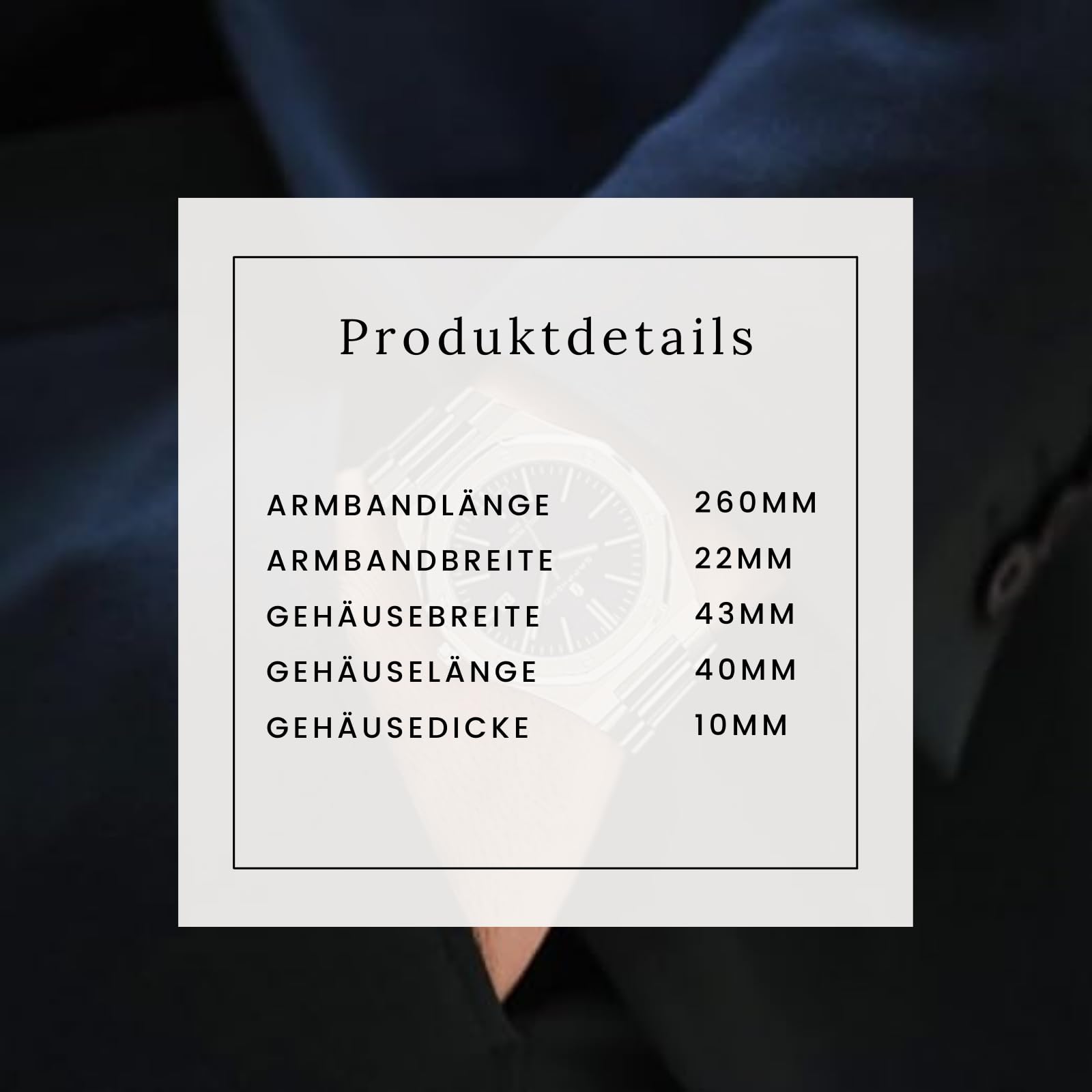 S&T Design Quarzuhr Herren Uhr Edelstahl Armbanduhr Herrenuhr Geschenkebox Etui, inkl. Armbandkürzer & Etui, Männer Uhr 3Bar Wasserdicht Analog Geschenk 4.4