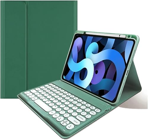 Vista 20 de Funda de teclado para iPad de 11ª generación (A16, 2025) de 11 pulgadas, iPad de 10ª generación 2022 de 10.9 pulgadas, funda con bonitas teclas