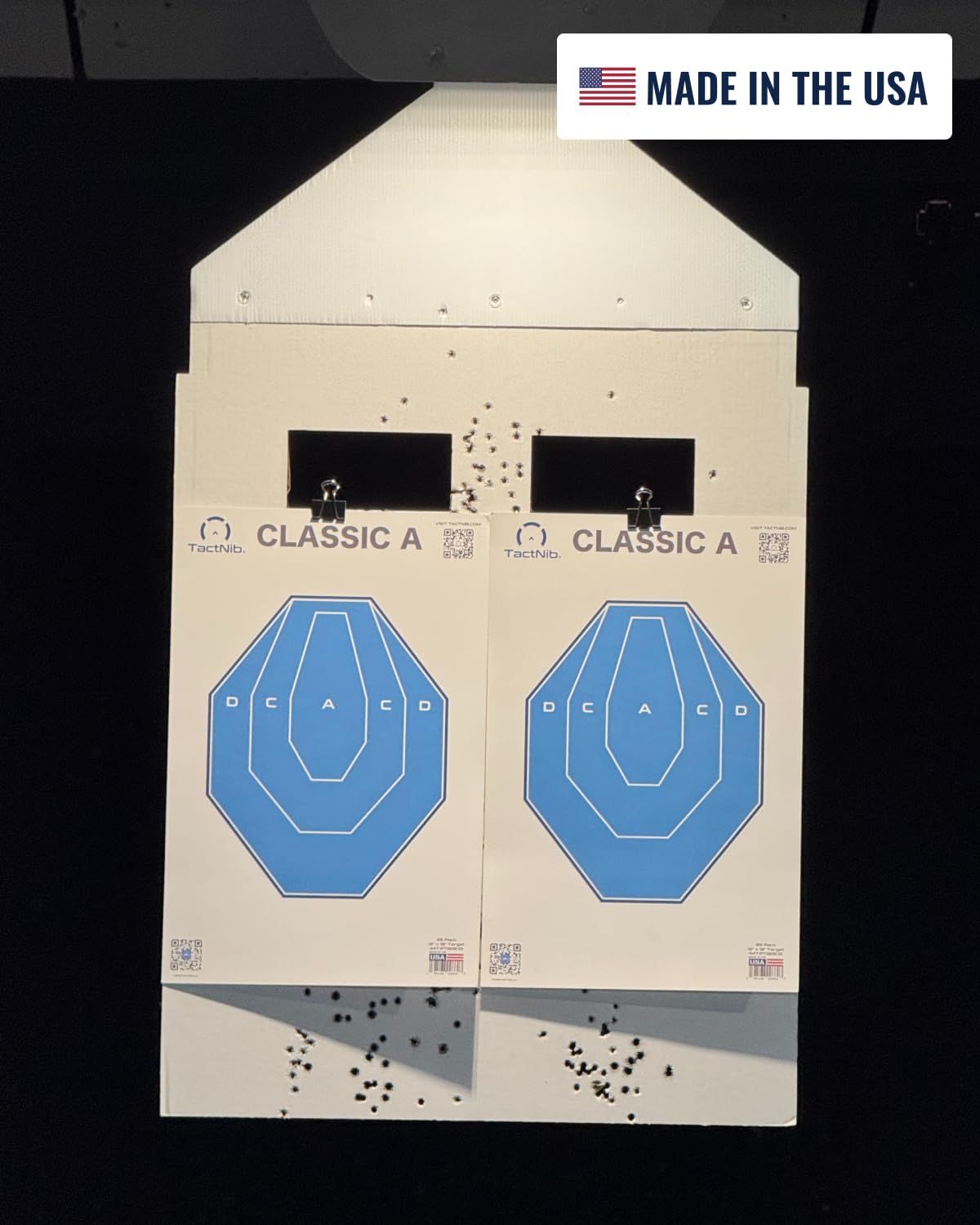 TactNib - IPSC MINI - USPSA Licensed Paper Targets - 12 x 18 Inches - Made in USA - 25 Pack - PN P01C01-025T - Free Mobile App