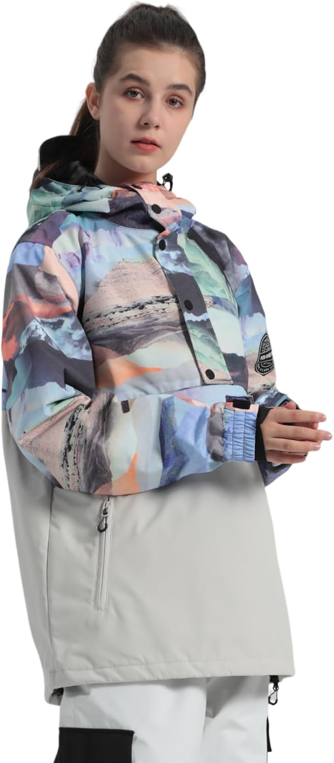 GSOU SNOW Women Ski Jacket Snow Coat Waterproof Windproof Snowboarding Jacket Coat Insulated Warm Winter - Image 4