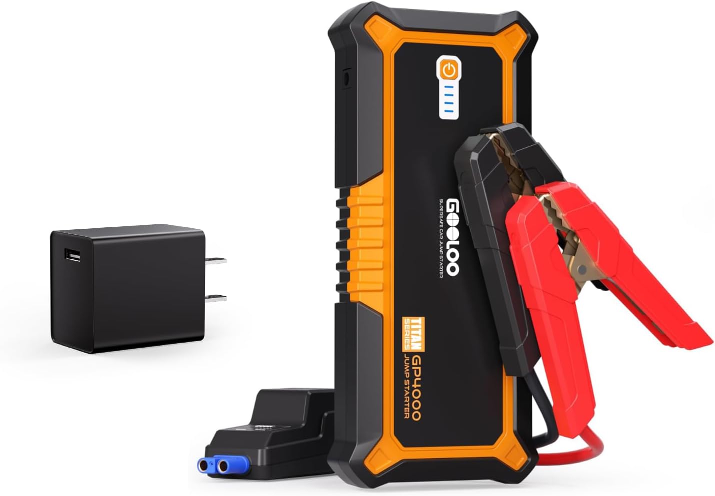 GOOLOO GP4000 Jump Starter & GOOLOO 15W One Port USB-A Wall Charger