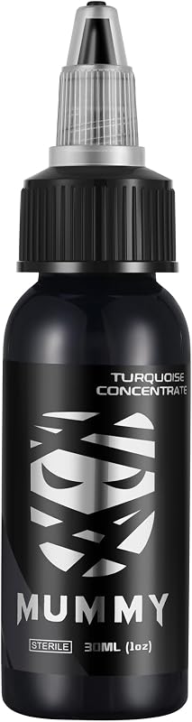 Tinta para tatuagem mummy Turquoise Concentrate, frasco com 30 mL