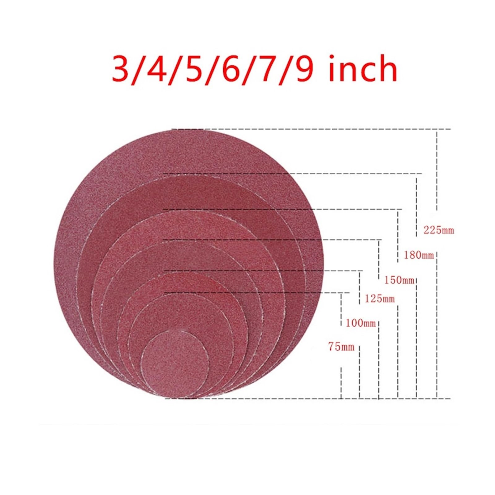 Set carta abrasiva multi misure, grana mista per legno metallo | Fogli lucidanti da 3-7 pollici per levigare legno, metallo, vernice e acciaio inox(20PCS,150 grit,6 inches 150MM)