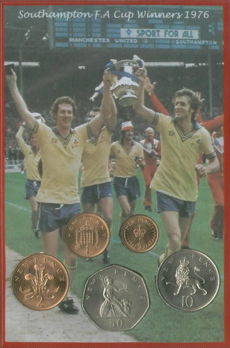 historicgiftsets Southampton FC (The Saints) Vintage FA Cup Final Winners Retro Coin Present Display Gift Set 1976