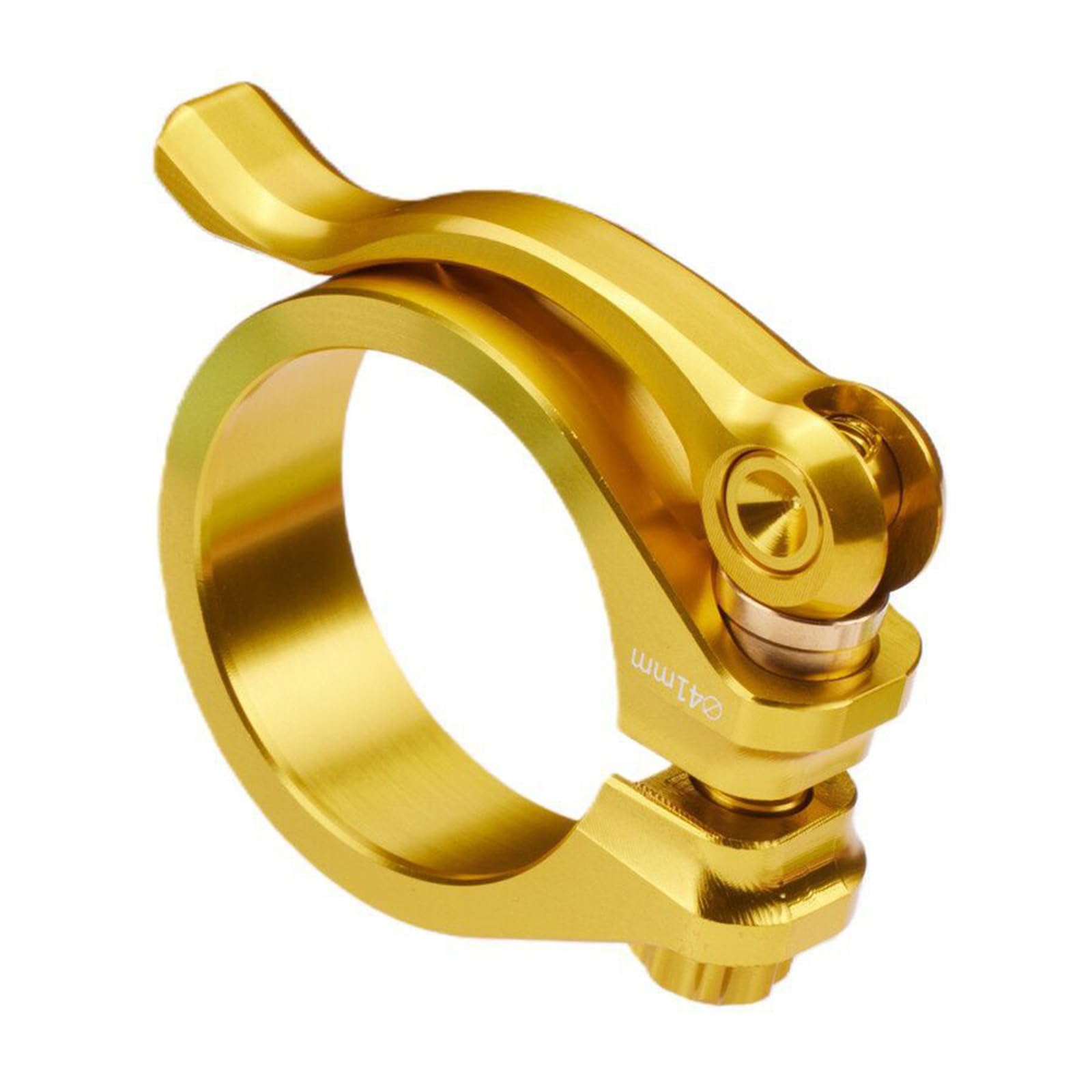 Hsioluted Gold Easyly Install Bicycles Seat Tube Clamps Antislip Bike Seatpost Clip Quickly Release Bicycles Seat Tube Clip Quickly Release