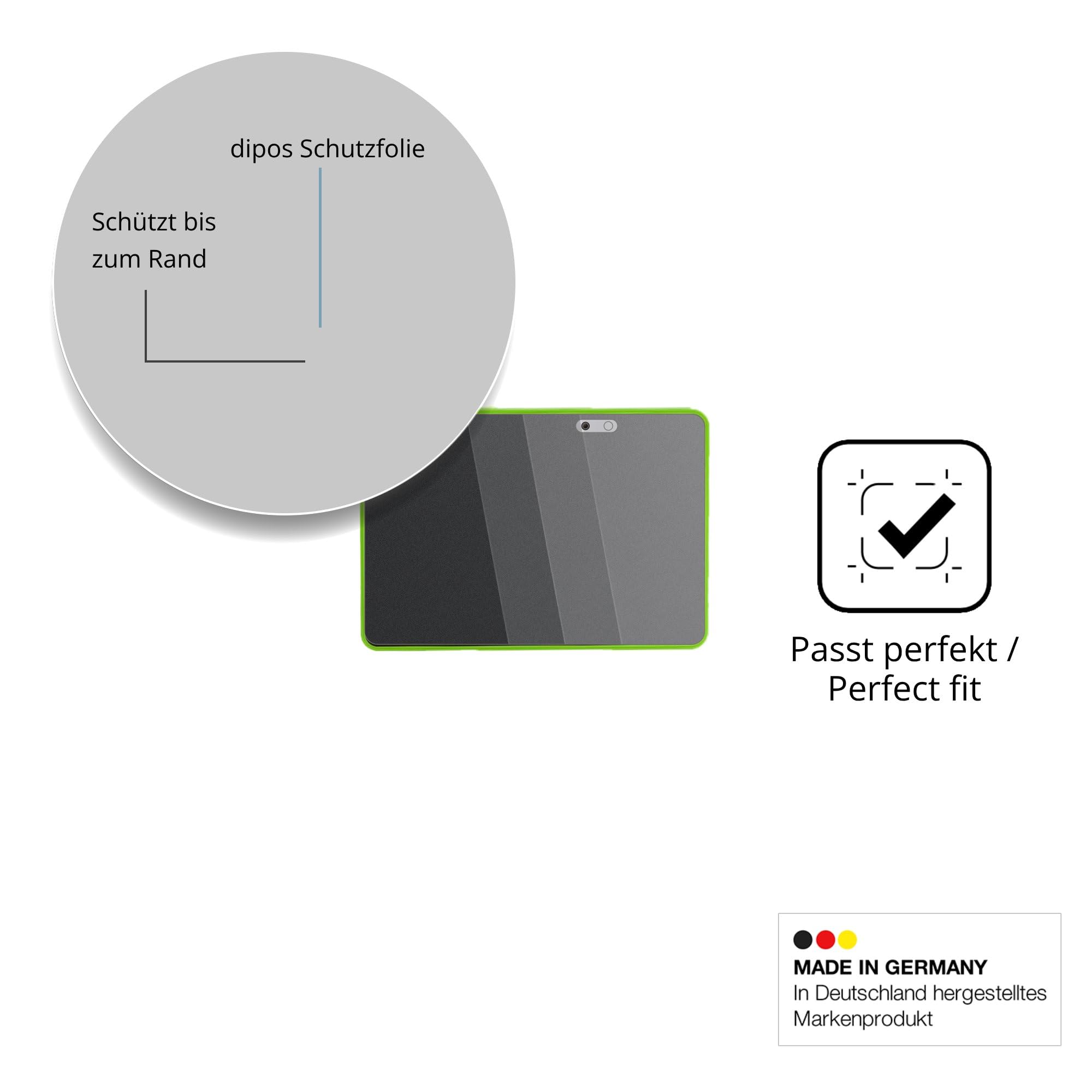 dipos Protection écran anti-espion pour hahaland Baby-Tablet | Film mat, filtre de confidentialité 4 directions, sur mesure, anti-rayures, sans bulles, adhésion sans colle