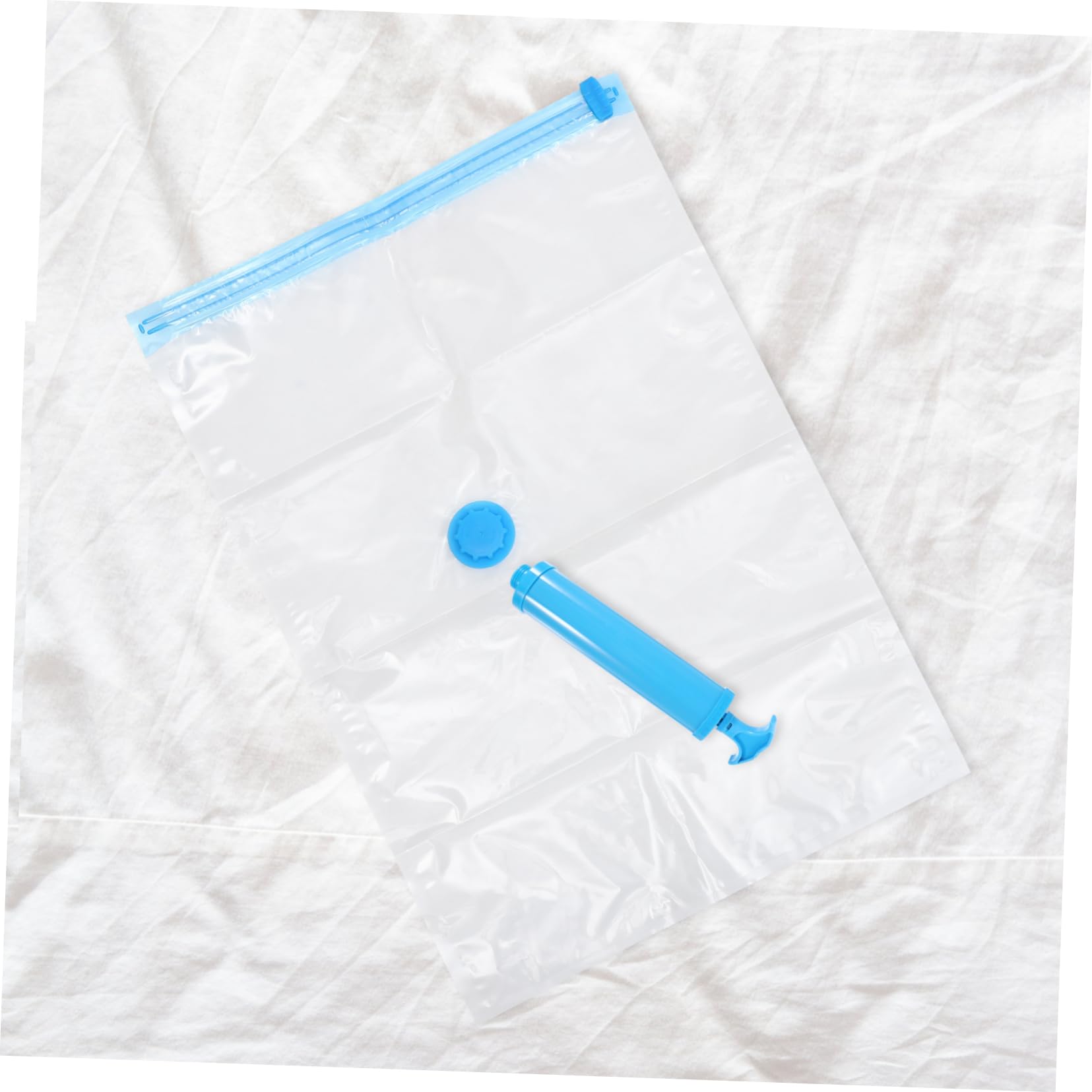 MAGICLULU Sacchetti Sottovuoto per Coperte e Cuscini, in Pa e Pe, con Pompa Manuale, Design di Compressione per Casa e Viaggio