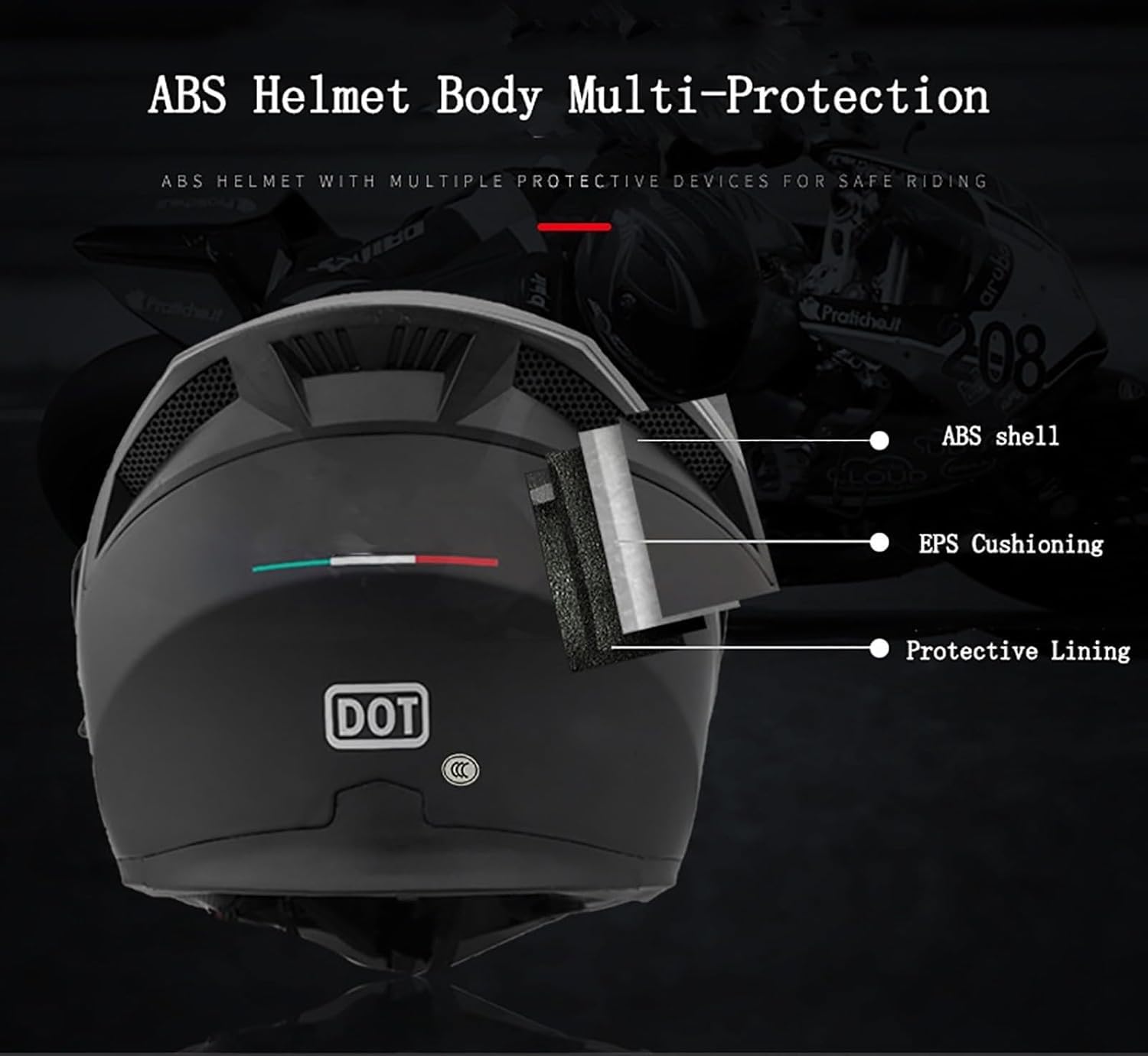 Kask szczękowy z Bluetooth, zintegrowany kask motocyklowy, certyfikat ECE kask integralny z podwójnym wizjerem, z wbudowanym mikrofonem
