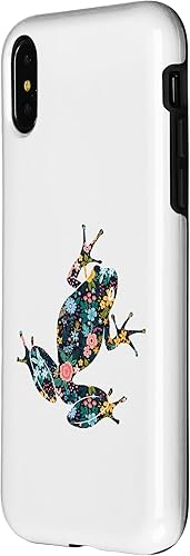 Miniatura 8 de Funda con diseño de rana floral para iPhone 11 Pro Max para mujer y niña
