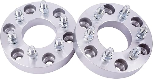 Miniatura 9 de DCVAMOUS 4 adaptadores de rueda de 6x135 a 6x5.5 de 1 pulgada con pernos de 14x2 compatibles con Ford 6 Lug 6x135 a 6x139.7 para F150 2004-2014
