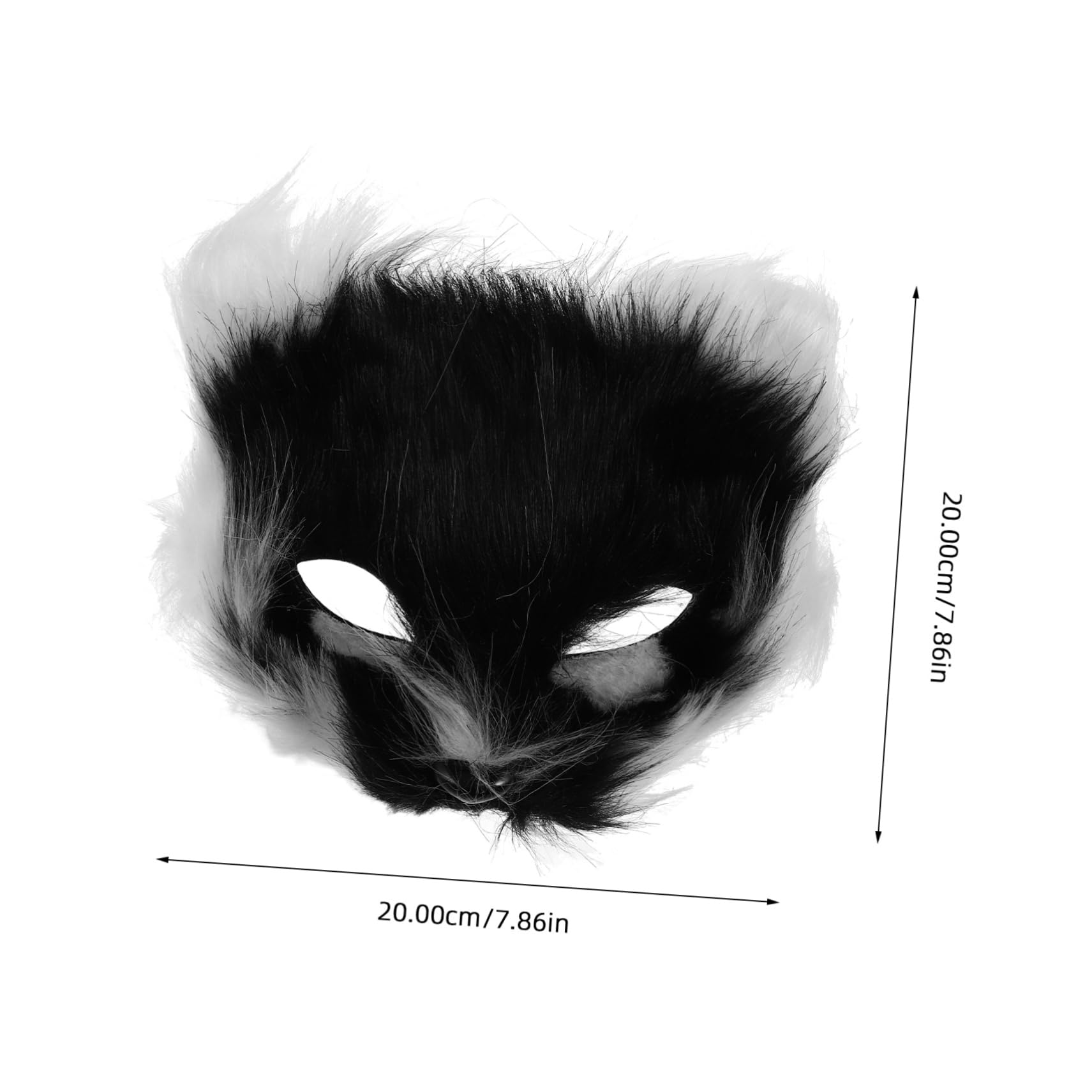 FRCOLOR Maschera Animale Pelliccia per Halloween e Cosplay Set da Maschera per Ragazzi e Adulti Design Varietà Stili per Feste e Costume da Volpe
