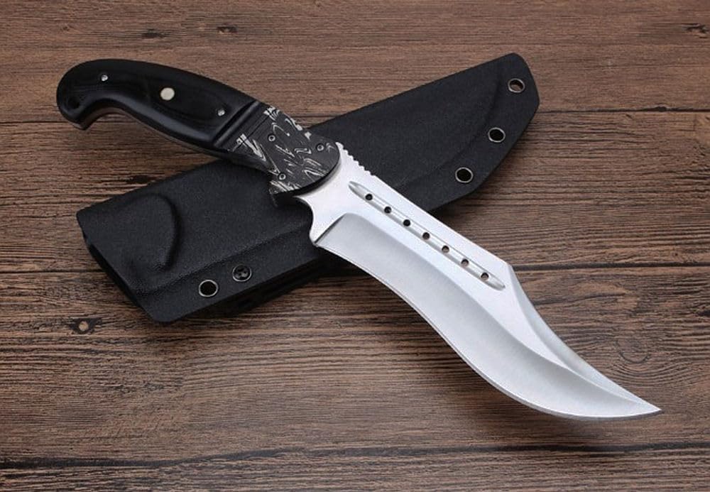 Generico TEERMA OJ5 Forgiatura integrata fixed blade Coltello multiuso, Utilizzato principalmente per campeggio, caccia, pesca, esplorazione della giungla, escursionismo