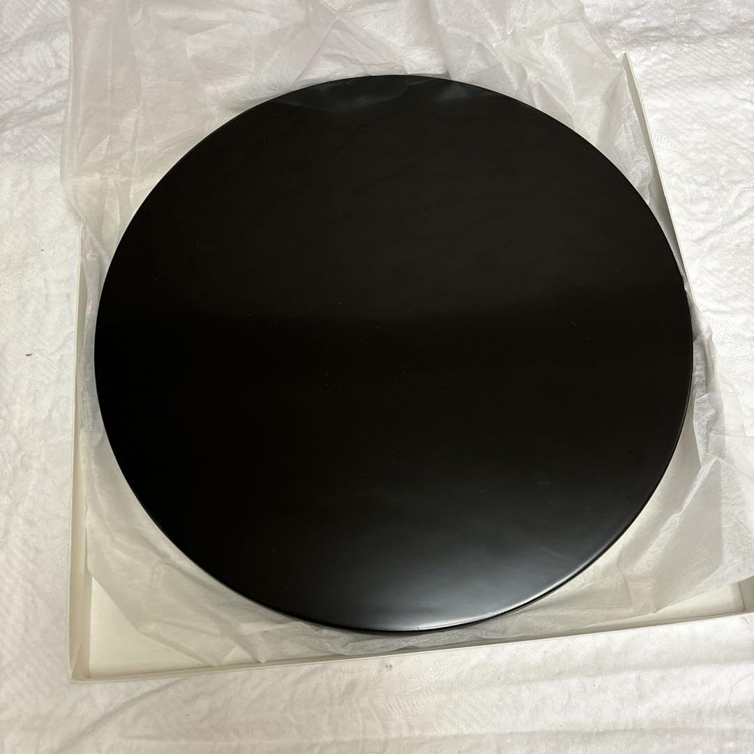 Amazon｜越前漆器 越前塗 沈朱 牡丹彫 丸盆｜トレイ・盆