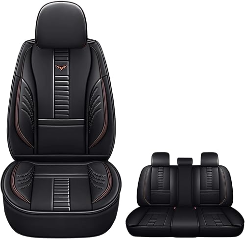 Miniatura 11 de Fundas protectoras de asiento de automóvil de lujo de 2 asientos para Cadillac Escalade 2008-2025, diseño de bolsa de almacenamiento trasera
