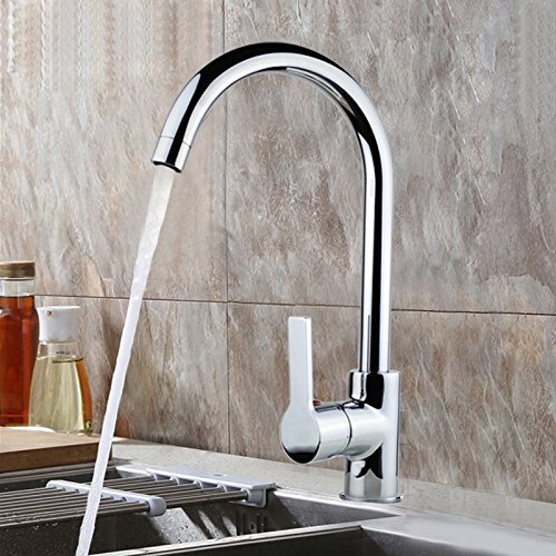 Copper kitchen faucet hot and cold sink sink mixing valve thickening