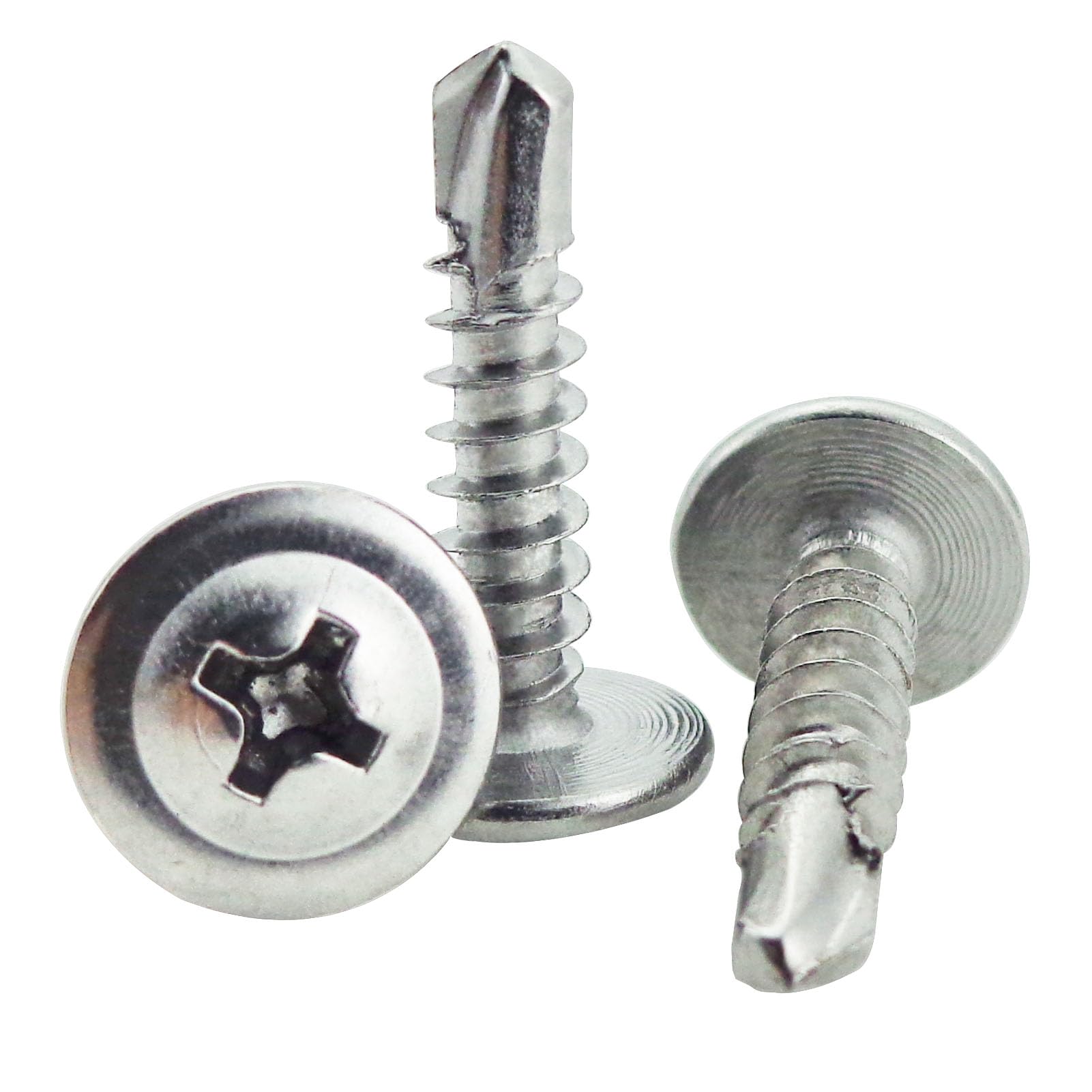 Stainless Steel Sheet Metal Screws - 100 Pack -9