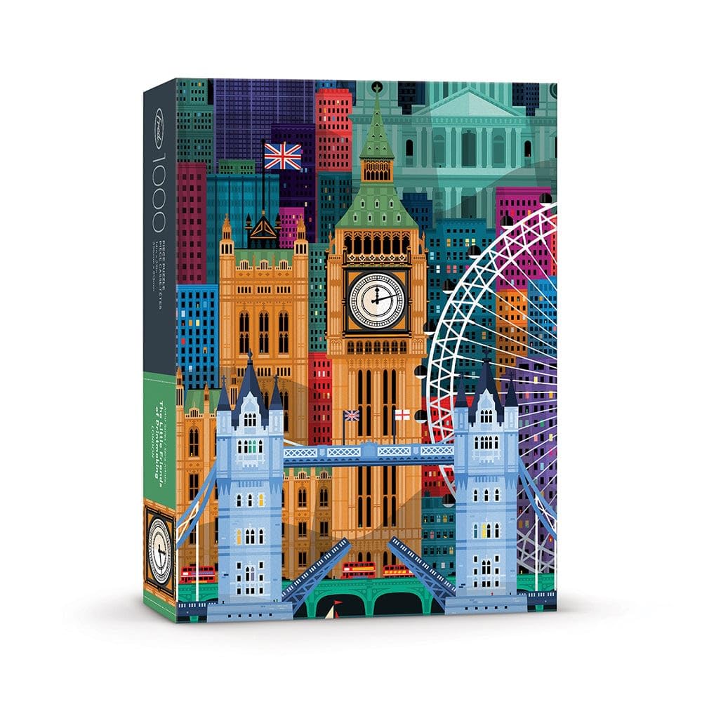 Genuine Fred London by The Little Friends of Printmaking, 1000-piece Puzzle, 14x32 inches, Assorted, (5289254)