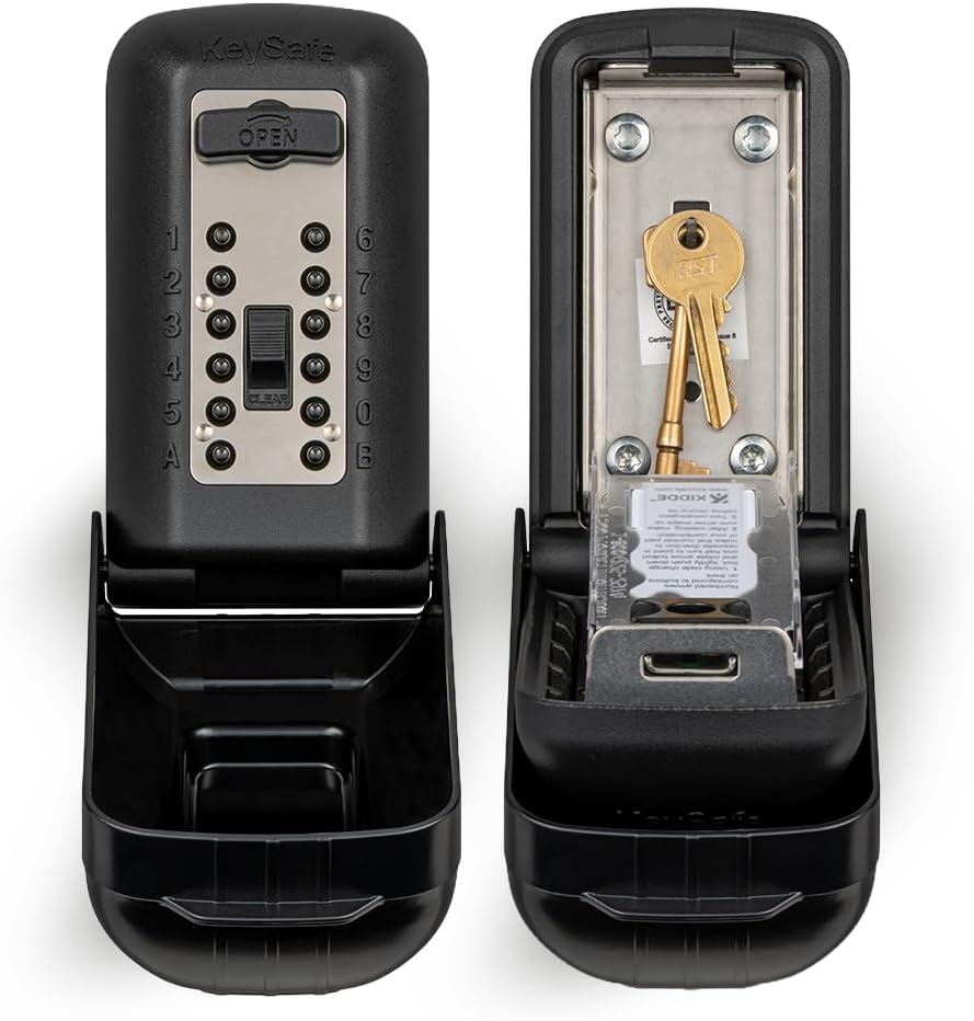Key Safe™ Supra P500 Pro Key Safe Pro Police Preferred Outdoor with Anti- Tamper Plate Wall Mounted Push Button Key safe. Lock box for keys, fobs and access cards